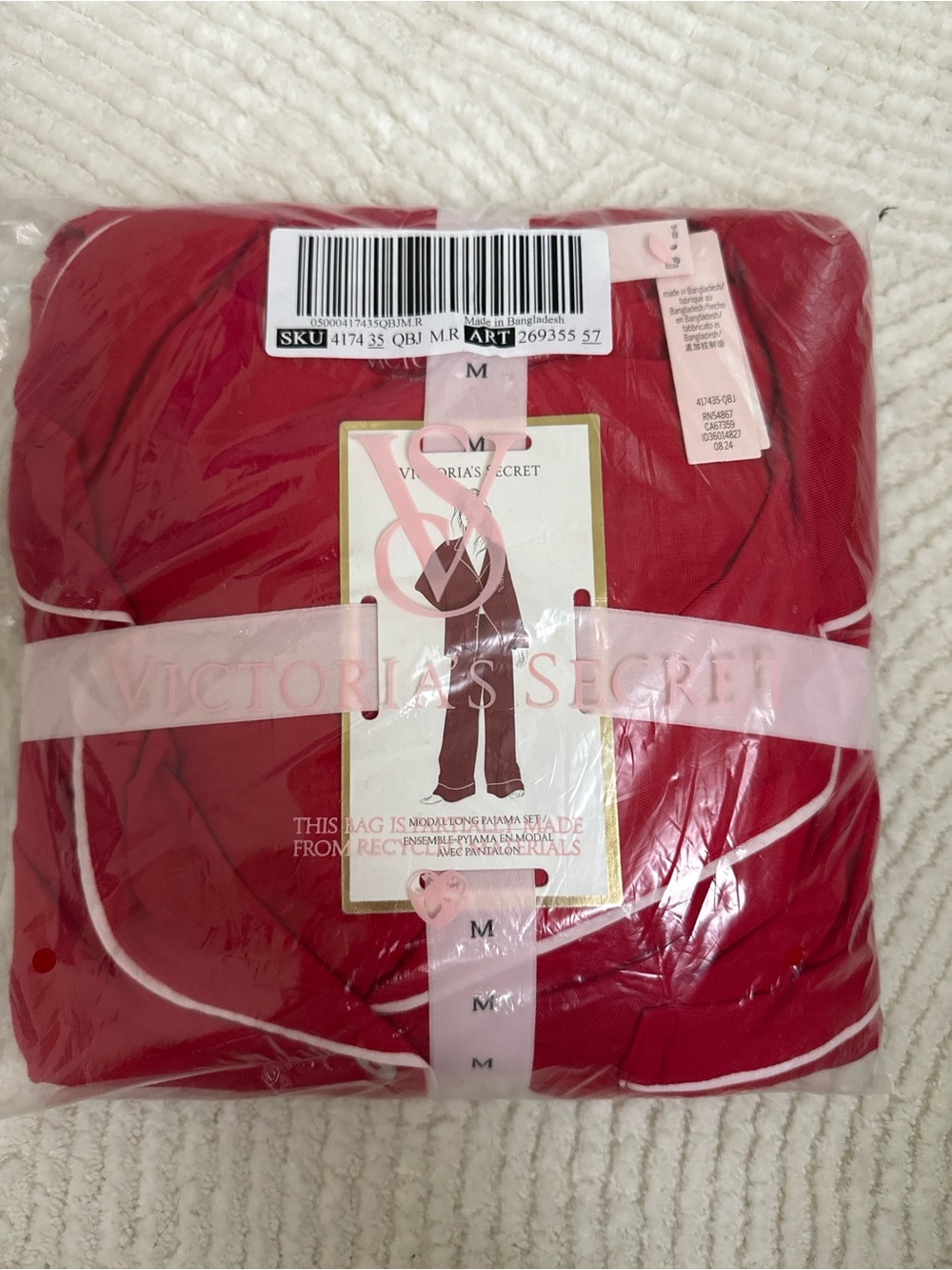Victoria secret Modal RED pajamas set new with tags
